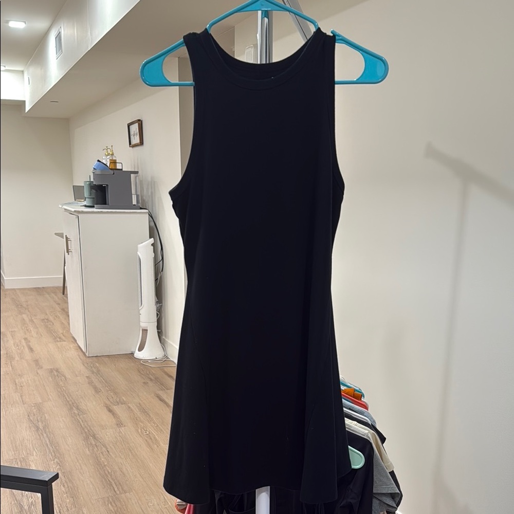 A New Day Black Halter Sheath Mini Dress